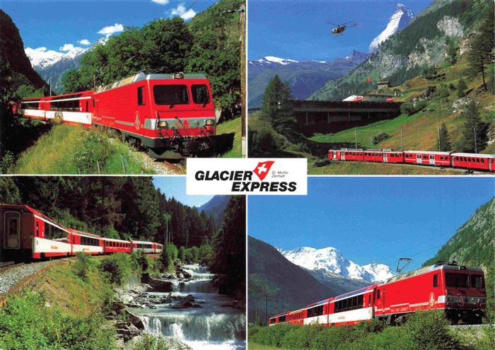 Eisenbahn Railway Chemin de Fer Ferrovia-- Glacier Express Brig Zermatt Strecke