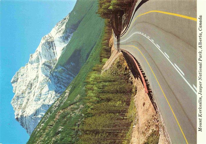 Autobahn Autostrada Autoroute Highway Mount Kerkeslin Jesper Alberta Canada