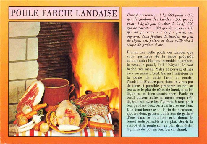 Rezept Recette-- Poule Farcie Landaise