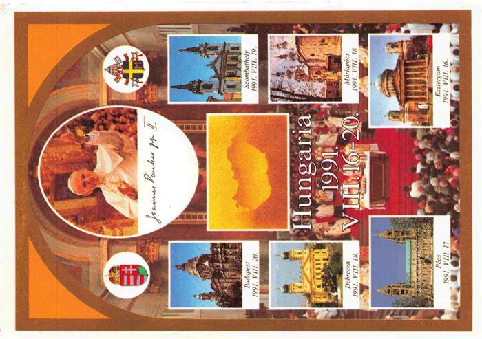 Paepste Papst Pope Pape-- II Janos Pal Hungaria