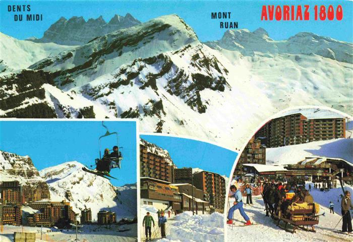 Sessellift Chairlift Telesiege Avoriaz Haute Savoie Mont Ruan