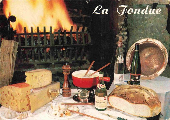 Rezept Recette-- la Fondue dans les Alpes