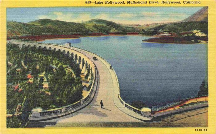 HOLLYWOOD  Los Angeles California USA Lake Hollywood Mulholland Drive