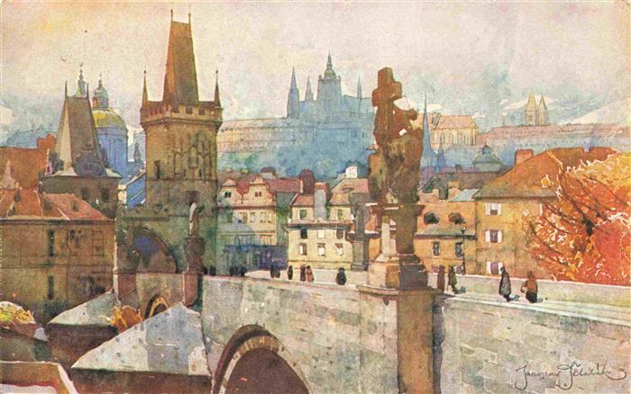 PRAHA Prag Prahy Prague Karluv Most Hradcany