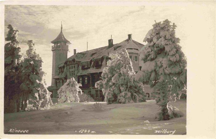 Klinovec v Rudhori 1244m Keilberg Erzgebirge CZ Gasthof Zum Tiroler