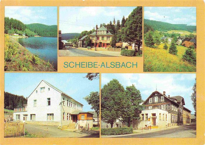 Scheibe-Alsbach Schwarzastausee Teilansichten Betriebserholungsheim Alsbachberg