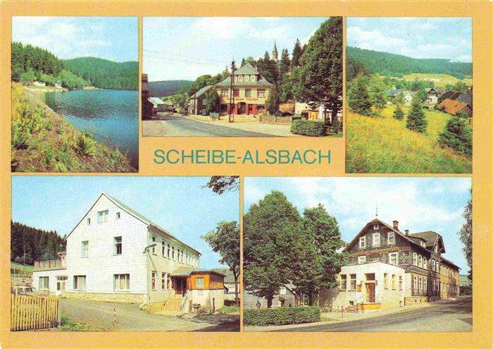 Scheibe-Alsbach Schwarzastausee Teilansichten Betriebserholungsheim Alsbachberg