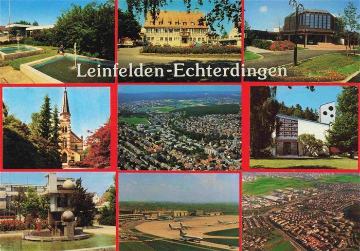 Leinfelden-Echterdingen Parkpartien Schloss Stadthalle Fliegeraufnahmen Kirche F