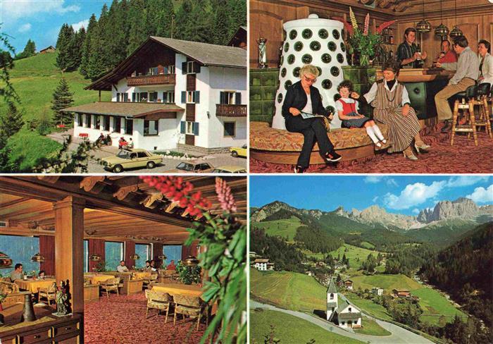 Tiers Tires Rosengarten Trento IT Pension Panorama Gastraeume Fliegeraufnahme