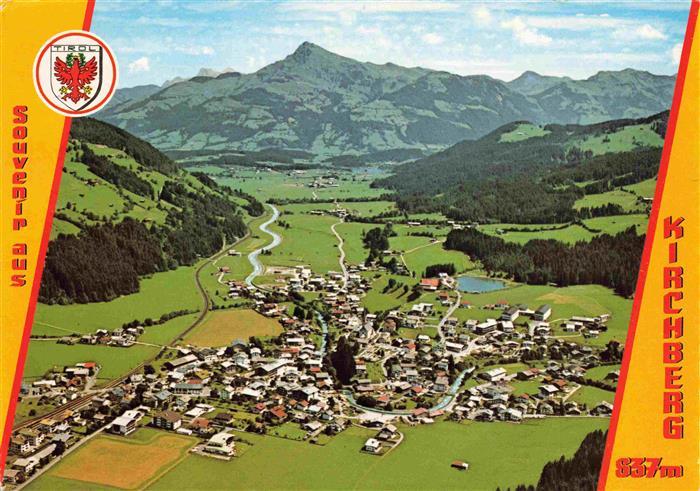 Kirchberg Tirol AT Fliegeraufnahme mit Kitzbueheler Horn