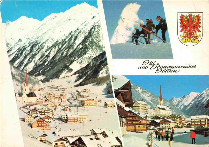 Soelden oetztal AT Panorama Skigruppe Ortsmotiv