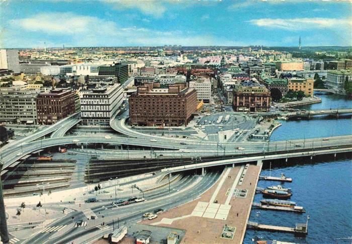 Stockholm Sweden Tegelbacken Fliegeraufnahme
