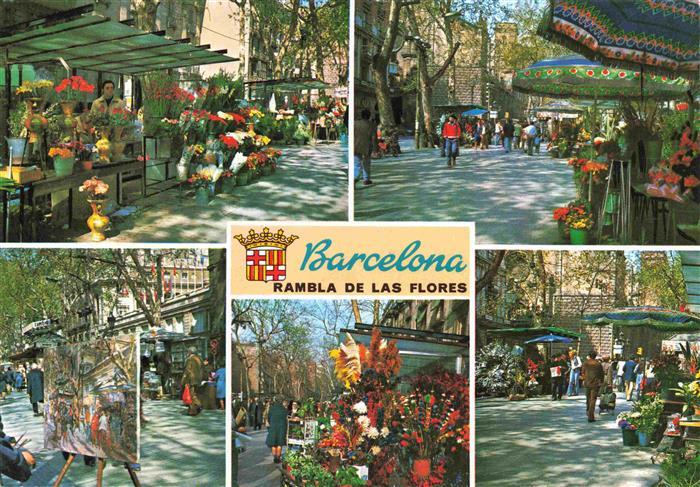 Barcelona Cataluna ES Rambla de las Flores Vue partielle