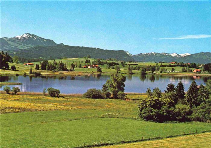 Gruenten 1741m Burgberg Allgaeu Sulzberger See