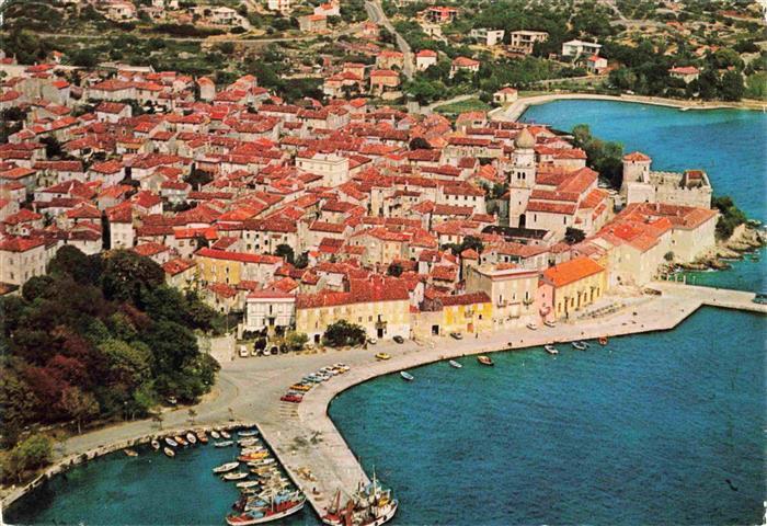 Krk Otok Krk Croatia Fliegeraufnahme