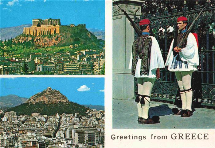 Athen Athenes Greece Akropolis Panorama Wachabloesung