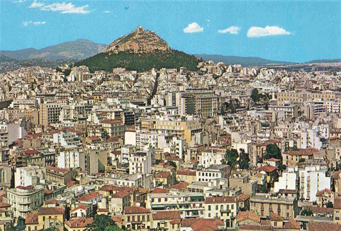 Athen Athenes Greece Ansicht von Lycabettus