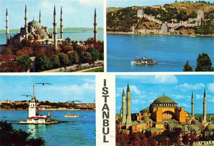Istanbul Constantinopel TK Teilansichten mit Moscheen