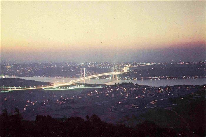 Istanbul Constantinopel TK Camlicadan Bogaz ve Gobazici Koepruesuene bir bakis