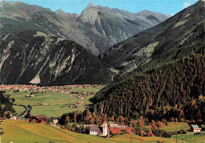 Finkenberg Zillertal Tirol AT mit Mayrhofen und Brandbergkolm