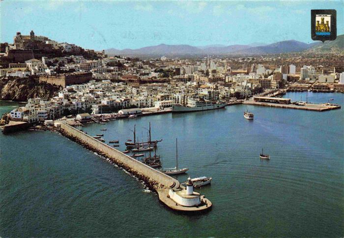 Ibiza Islas Baleares ES Porto de Ibiza Fliegeraufnahme