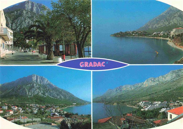 Gradac Croatia Uferstrasse Fliegeraufnahmen Panorama