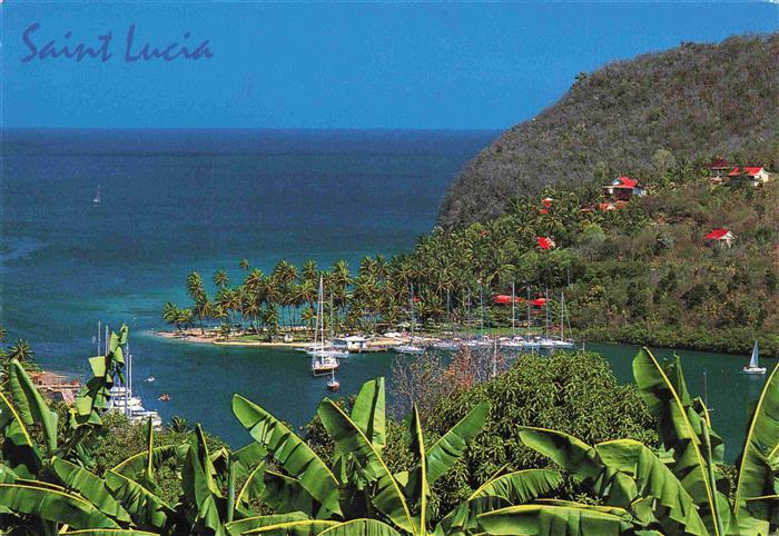Saint Lucia West Indies Karibik Marigot bay resort and the moorings Dolittles re