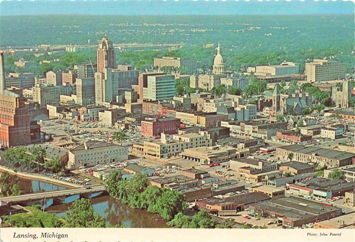 Lansing Michigan Aerial view