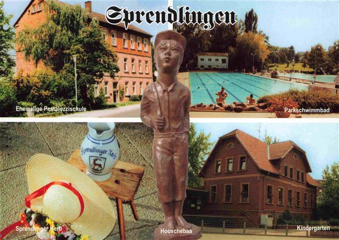 Sprendlingen  Dreieich Hessen Ehem Pestalozzischule Parkschwimmbad Hooschebaa Ki