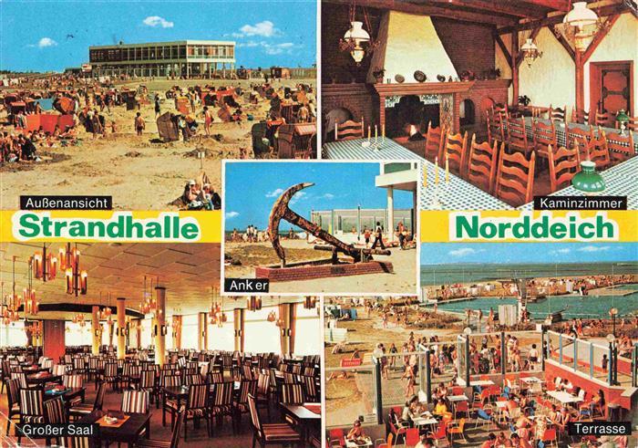Norden  Norddeich Nordseebad Strandhalle Ansicht Kaminzimmer Anker Grosser Saal