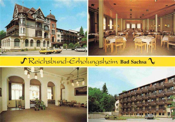 Bad Sachsa Harz Reichsbund Erholungsheim Gastraum Foyer