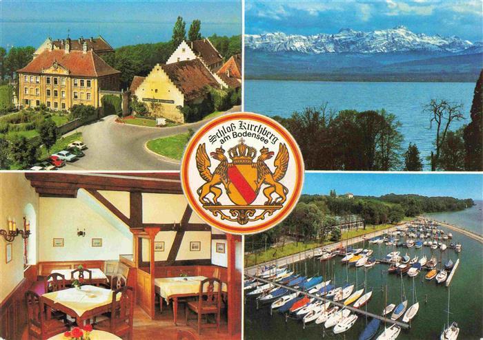 Immenstaad Bodensee Schloss Kirchberg am Bodensee Gastraum Panorama Yachthafen