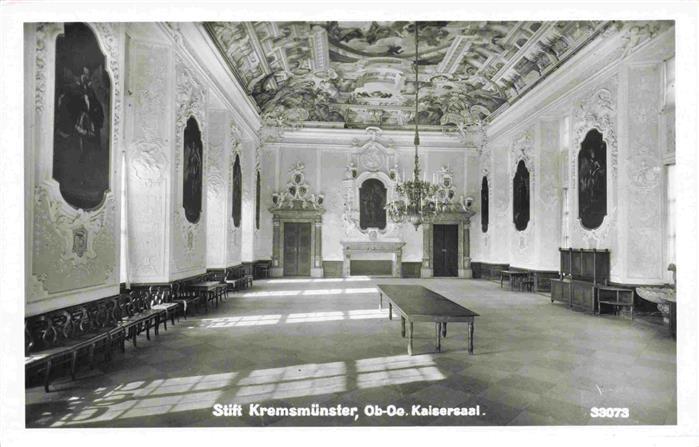 Kremsmuenster Oberoesterreich AT Stift Kremsmuenster Kaisersaal