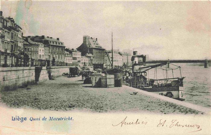 LIEGE Luettich Luik Belgie Quai de Maestricht
