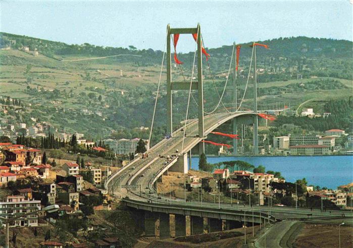 Istanbul Constantinopel TK Bogazici Koepruesuenuen Ortakoeyden goeruenoesu Uzunl