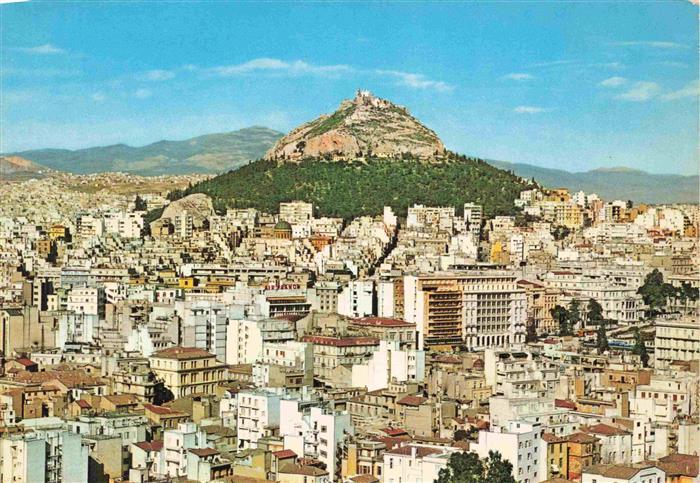 Athen Athenes Greece Panorama mit Lykabette