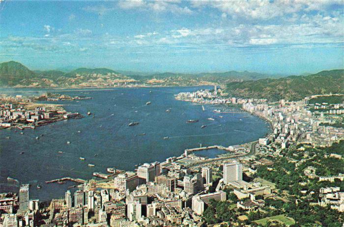 Hong Kong Harbour Fliegeraufnahme
