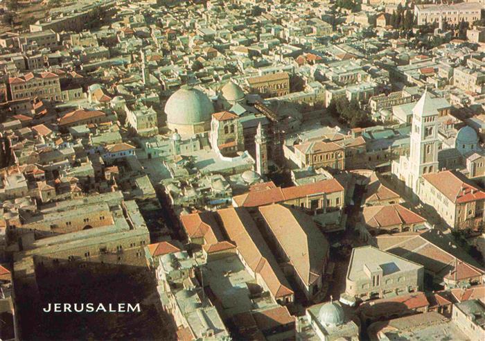 Jerusalem Yerushalayim Israel Fliegeraufnahme