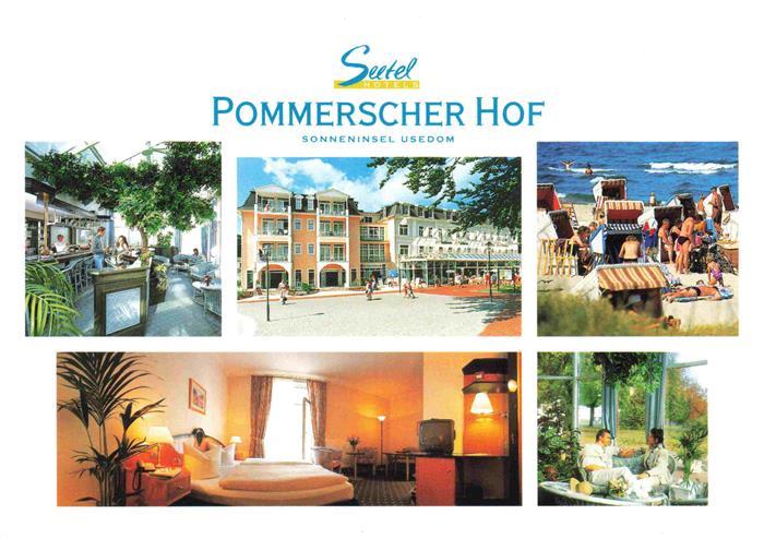 HERINGSDORF Ostseebad Usedom Seetol Pommerscher Hof Gastraeume Zimmer Strand