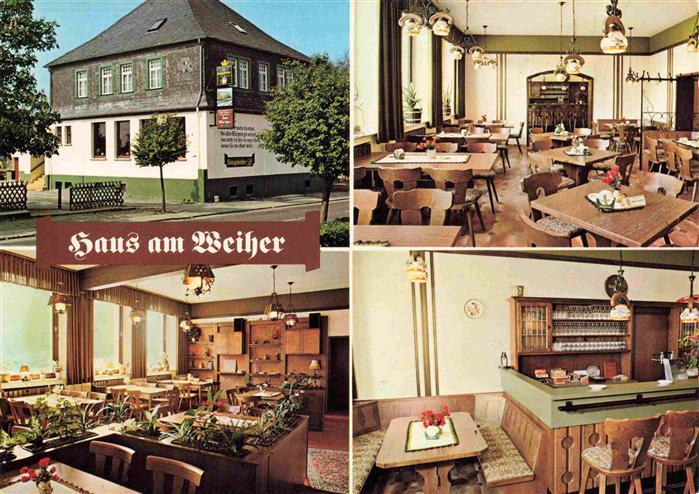 Buch Hunsrueck Cafe Restaurant Haus am Weiher Gastraeume Bar