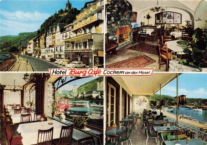 Cochem Kochem Mosel Hotel Burg Cafe Gastraeume Terrasse