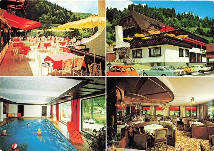 Schoenmuenzach Baiersbronn Kurhotel Berghof Terrasse Hallenbad Gastraum