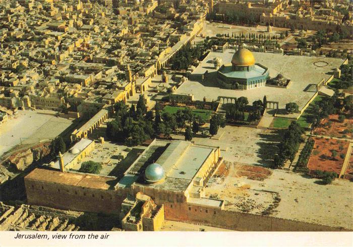 Jerusalem Yerushalayim Israel Fliegeraufnahme