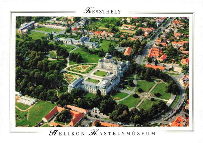 Keszthely Kesztely Balaton Plattensee HU Helikon Kastelymuzeum Fliegeraufnahme