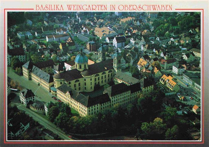 Weingarten Wuerttemberg BW Benediktiner Abtei Fliegeraufnahme