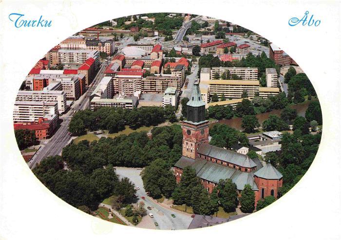 Turku Abo Suomi Fliegeraufnahme The Cathedral