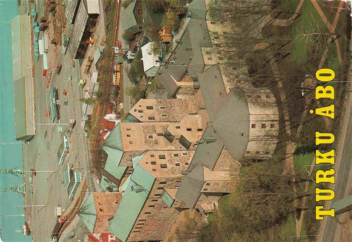Turku Abo Suomi Schloss Fliegeraufnahme