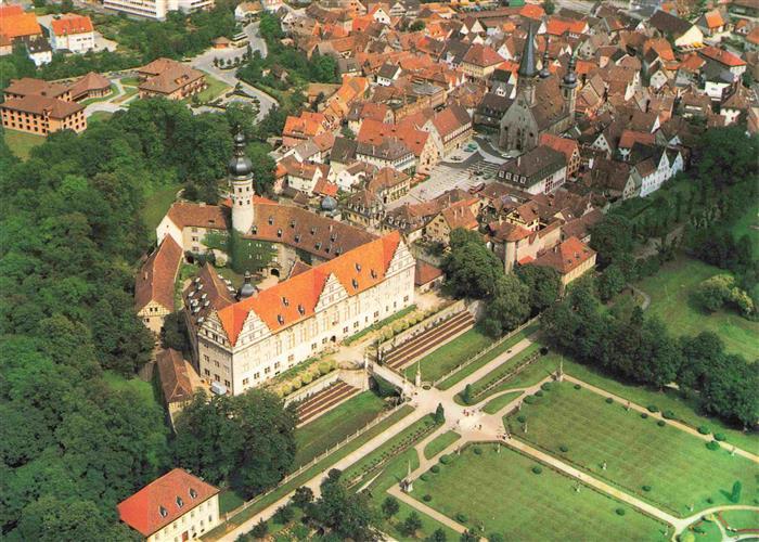 Weikersheim Fliegeraufnahme mit Schloss