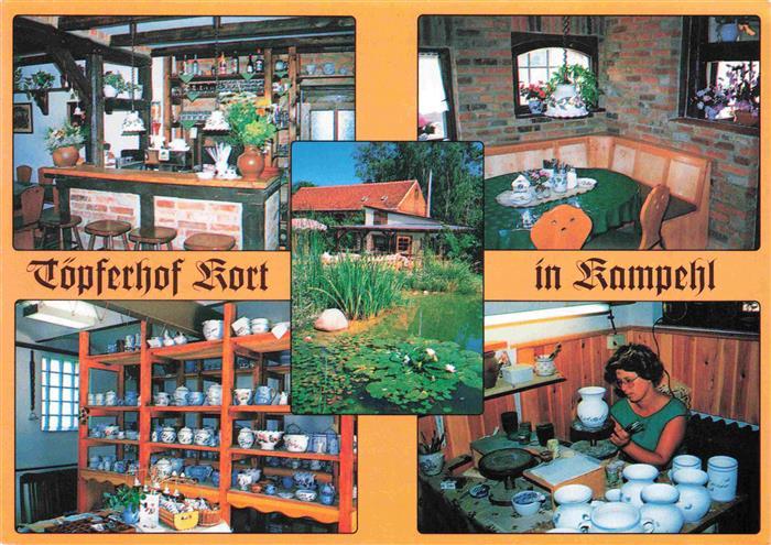 Kampehl Neustadt Dosse Toepferhof Kort Gastraum Bar Toepferwerkstatt