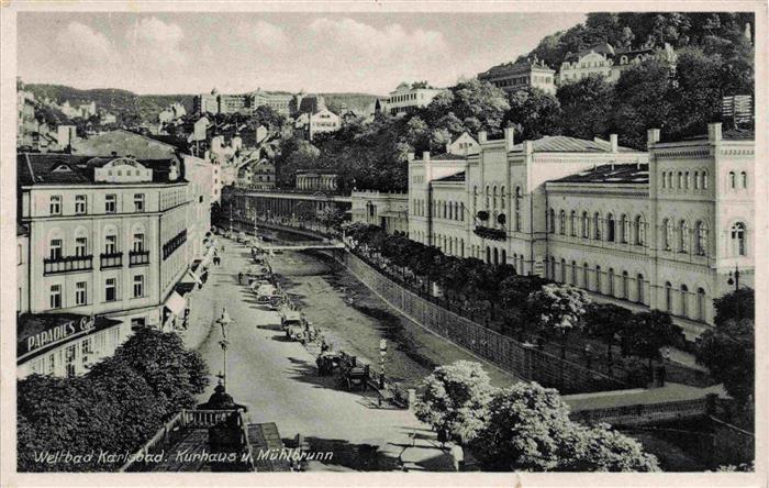 Karlsbad Eger KARLOVY VARY CZ Kurhaus und Muehlbrunn